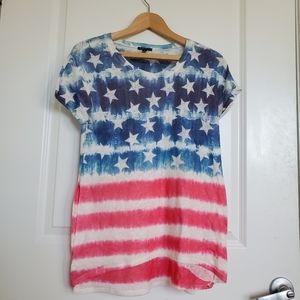Patriotic American Flag Tee